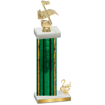 Accented Single Green Glacier Second Place Music Trophy