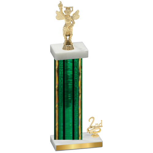 Accented Single Green Glacier Second Place Academics Trophy
