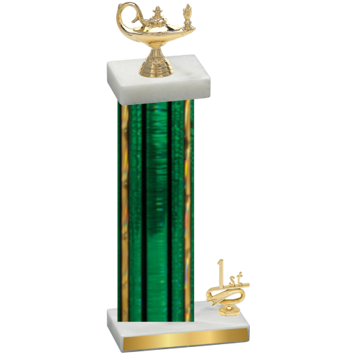 Accented Single Green Glacier First Place Academics Trophy