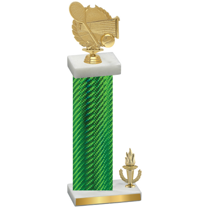 Accented Single Green Carbon Fiber Victory Tennis Trophy