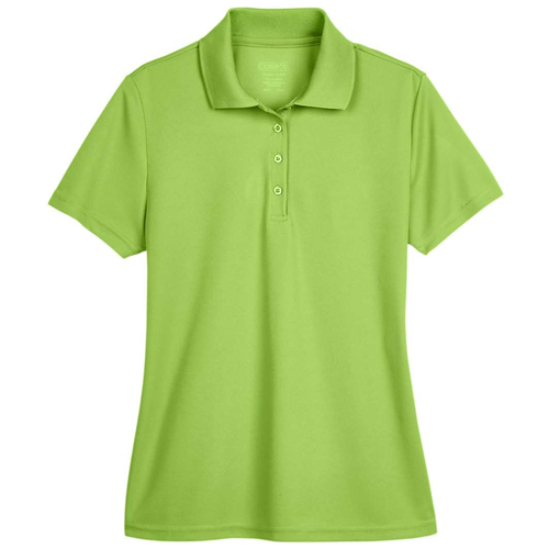 Acid Green front - CORE365 Women's Origin Performance Piqué Polo