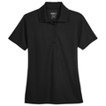 Black front - CORE365 Women's Origin Performance Piqué Polo