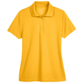 Campus Gold front - CORE365 Women's Origin Performance Piqué Polo