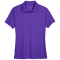 Campus Purple front - CORE365 Women's Origin Performance Piqué Polo