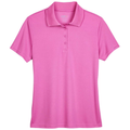 Charity Pink front - CORE365 Women's Origin Performance Piqué Polo