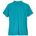 Clear Teal back - CORE365 Women's Origin Performance Piqué Polo