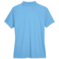 Columbia Blue back - CORE365 Women's Origin Performance Piqué Polo