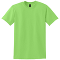 Lime front - Gildan DryBlend 50 Cotton/50 Poly T-Shirt