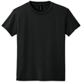 Black front - Gildan Youth DryBlend 50 Cotton/50 Poly T-Shirt
