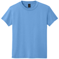 Carolina Blue front - Gildan Youth DryBlend 50 Cotton/50 Poly T-Shirt