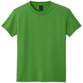 Electric Green front - Gildan Youth DryBlend 50 Cotton/50 Poly T-Shirt