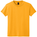 Gold front - Gildan Youth DryBlend 50 Cotton/50 Poly T-Shirt
