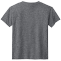 Graphite Heather back - Gildan Youth DryBlend 50 Cotton/50 Poly T-Shirt
