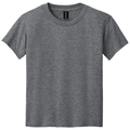 Graphite Heather front - Gildan Youth DryBlend 50 Cotton/50 Poly T-Shirt