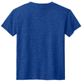 Heather Deep Royal back - Gildan Youth DryBlend 50 Cotton/50 Poly T-Shirt