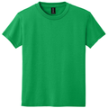 Irish Green front - Gildan Youth DryBlend 50 Cotton/50 Poly T-Shirt