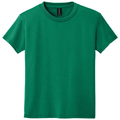 Kelly Green front - Gildan Youth DryBlend 50 Cotton/50 Poly T-Shirt