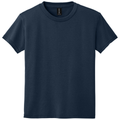 Navy front - Gildan Youth DryBlend 50 Cotton/50 Poly T-Shirt