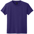 Purple front - Gildan Youth DryBlend 50 Cotton/50 Poly T-Shirt