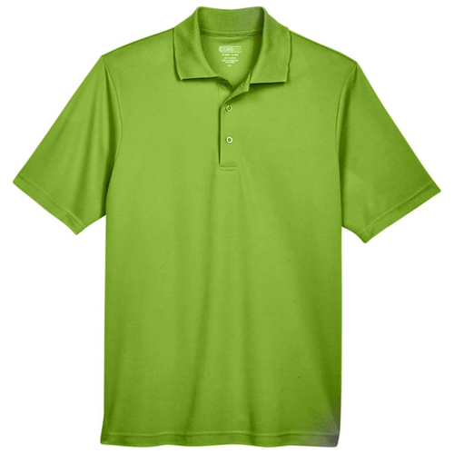 Acid Green front - CORE365 Men's Origin Performance Piqué Polo
