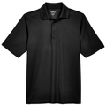 Black front - CORE365 Men's Origin Performance Piqué Polo