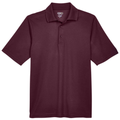 Burgundy front - CORE365 Men's Origin Performance Piqué Polo