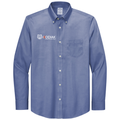 Cobalt Blue front - Kodiak Brooks Brothers® Wrinkle-Free Stretch Pinpoint Shirt - Kodiak Project Services Logo