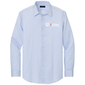 Newport Blue/ Pearl Pink Fine Check front - Kodiak Brooks Brothers® Tech Stretch Patterned Shirt - Kodiak Project Services Logo