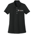 Deep Black front - Kodiak Brooks Brothers® Women’s Pima Cotton Pique Polo - Kodiak Project Services Logo
