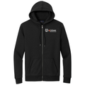 Deep Black front - Kodiak Brooks Brothers® Double-Knit Full-Zip Hoodie - Kodiak Project Services Logo