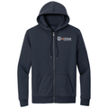 Night Navy front - Kodiak Brooks Brothers® Double-Knit Full-Zip Hoodie - Kodiak Project Services Logo