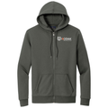 Windsor Grey front - Kodiak Brooks Brothers® Double-Knit Full-Zip Hoodie - Kodiak Project Services Logo