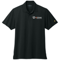 Deep Black front - Kodiak Brooks Brothers® Mesh Pique Performance Polo - Kodiak Project Services Logo