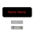 Single Color Plastic Name Badge with Magnetic Backing