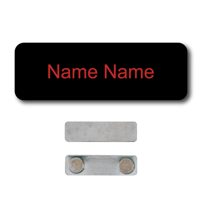 Single Color Plastic Name Badge with Magnetic Backing