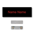 Single Color Plastic Name Badge with Magnetic Backing