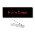 Single Color Plastic Name Badge with Pin Backing