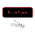 Single Color Plastic Name Badge with Pin Backing