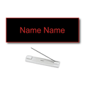 Single Color Plastic Name Badge with Pin Backing