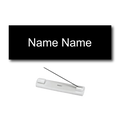 Single Color Plastic Name Badge with Pin Backing