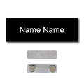 Single Color Plastic Name Badge with Magnetic Backing