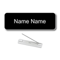 Single Color Plastic Name Badge with Pin Backing