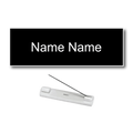 Single Color Plastic Name Badge with Pin Backing
