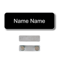 Single Color Plastic Name Badge with Magnetic Backing