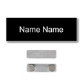 Single Color Plastic Name Badge with Magnetic Backing