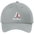 Silver front - 2027 Regatta Port Authority All-Day Performance UPF Perforated Cap