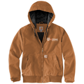 Carhartt Brown front - Kodiak Carhartt® Women’s Washed Duck Active Jac - Kodiak Project Services Logo