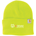 Brite Lime front - Kodiak Carhartt® Watch Cap 2.0 - Project Services Logo