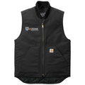Black front - Kodiak Carhartt ® Duck Vest - Project Services Logo