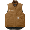 Carhartt Brown front - Kodiak Carhartt ® Duck Vest - Project Services Logo